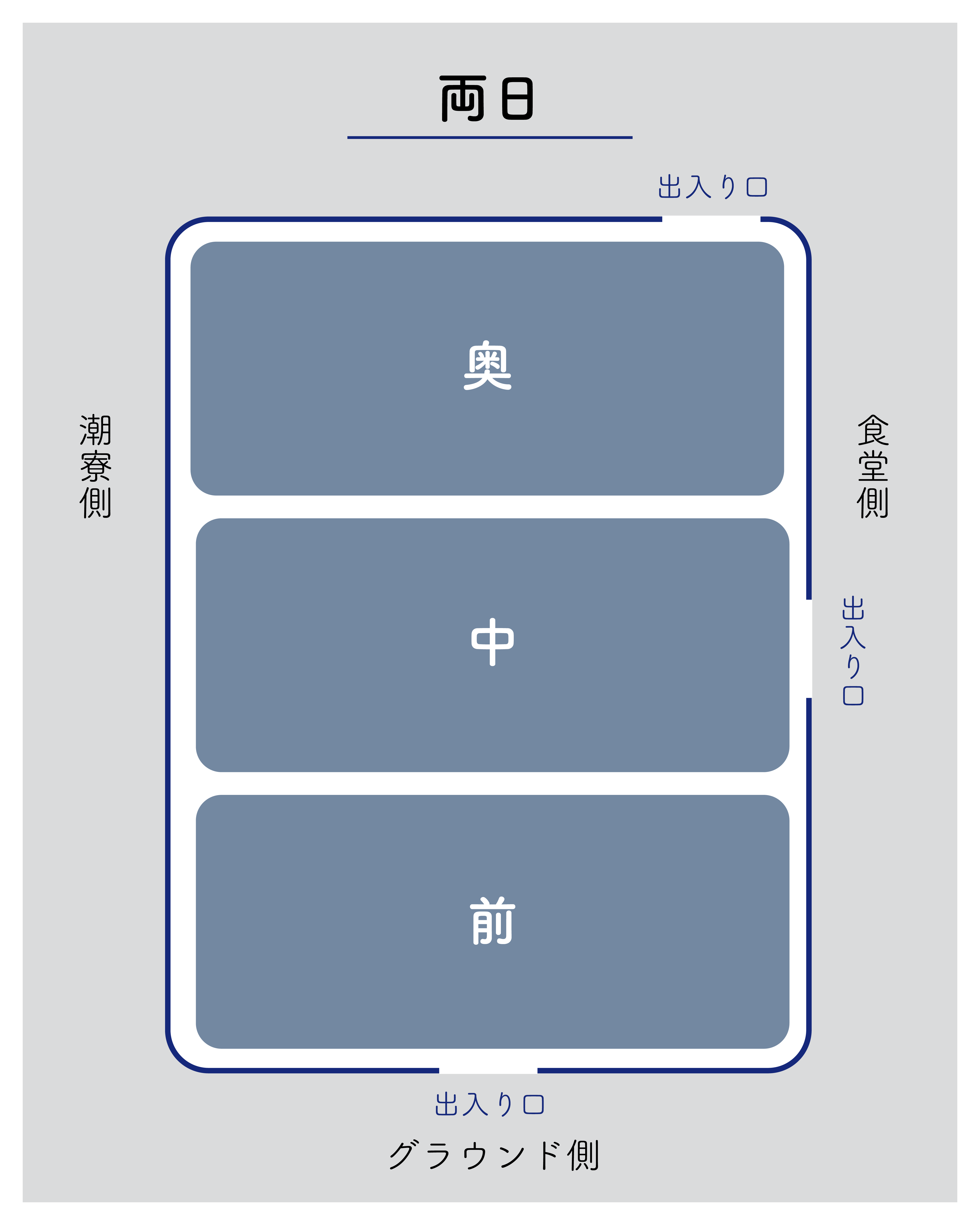 テニスコートのマップ